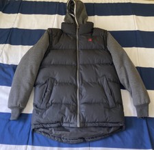 J. Whistler Boys 14-16 Hooded Jacket Puffer Black Gray