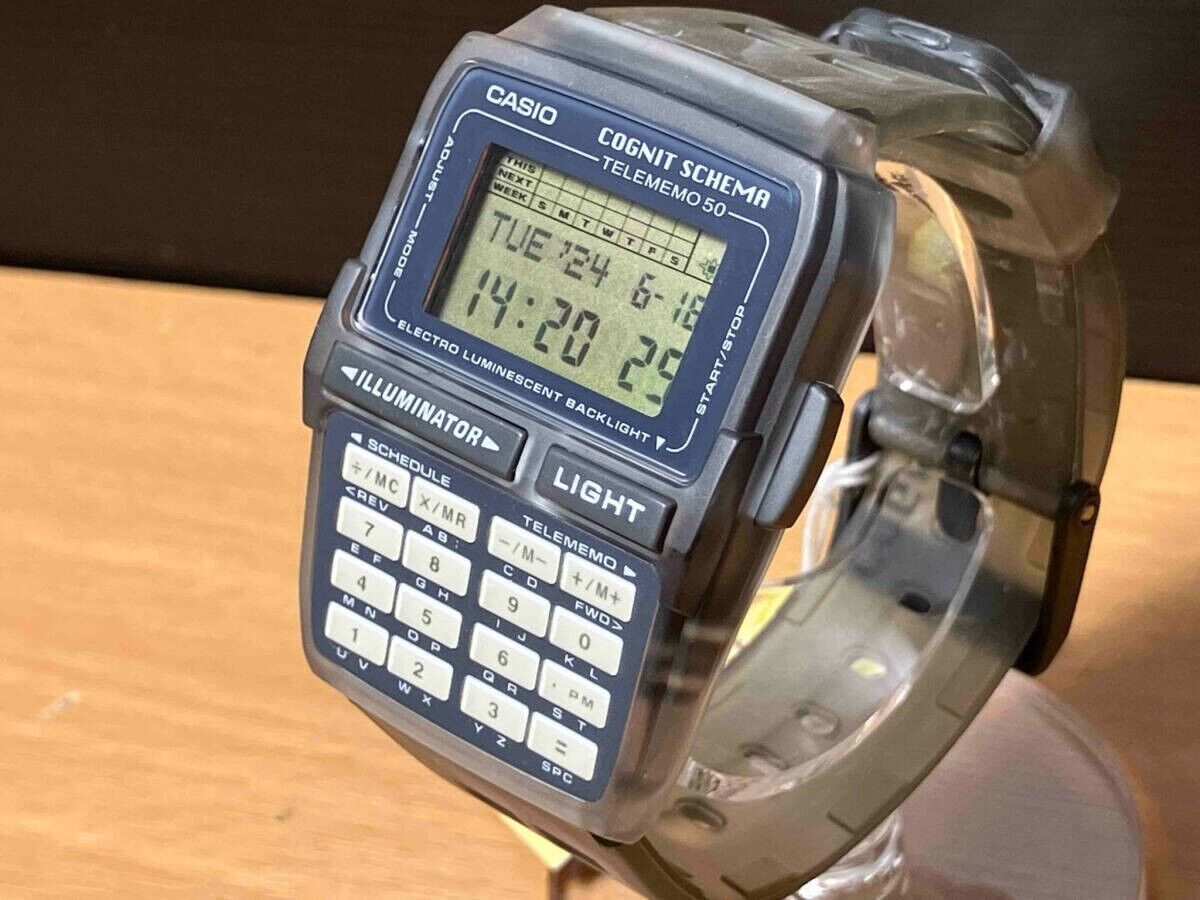 CASIO DBC-63 COGNIT SCHEMA DATABANK Telenemo 50 watch W/Box CASIO DBC-63 COGNIT SCHEMA DATABANK Telenemo 50 watch W/Box