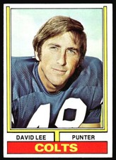 1974 Topps David Lee #17 Baltimore Colts L2