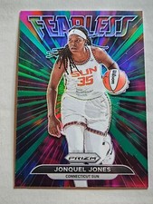Jonquel Jones - 2022 Prizm WNBA Fearless Prizms Green Insert Card