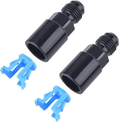 2PCS 8AN Male to 3/8'' SAE Quick-Disconnect Female Push-On EFI Fuel Rail Fitting