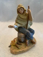 Fontanini  1847/2013    192 Resun Italy Boy Shepard W Fire Pit 4.75” X 4” (a6