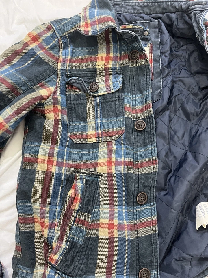 Chaqueta acolchada a cuadros Abercrombie Kids Jay Range talla L (grande) - Ropa exterior para niños " Foto 4 de 4