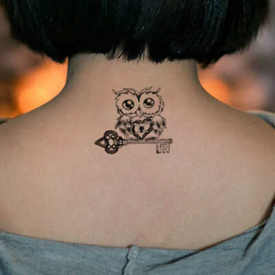 Flash Jetable Temporaire à Coller - Tatouage Poisson Rouge - Étanche - Cadeau Fête - Neuf