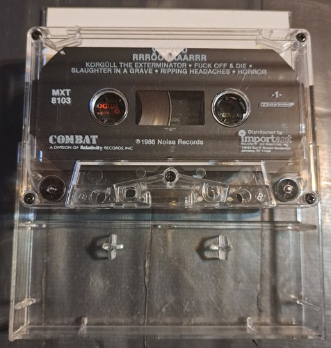 VoiVod - RRRÖÖÖAAARRR Cassette - Combat Records 1986 - Promo Copy - Picture 3 of 6