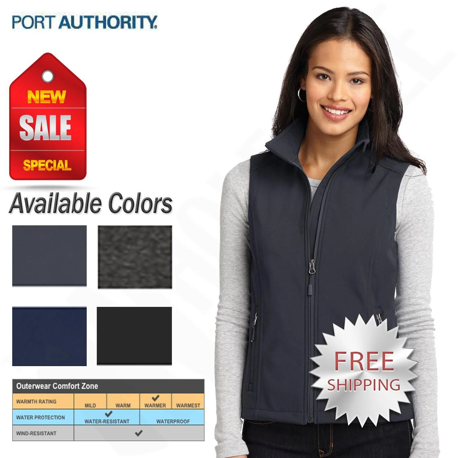 Port Authority Womens Core Soft Shell Vest L325