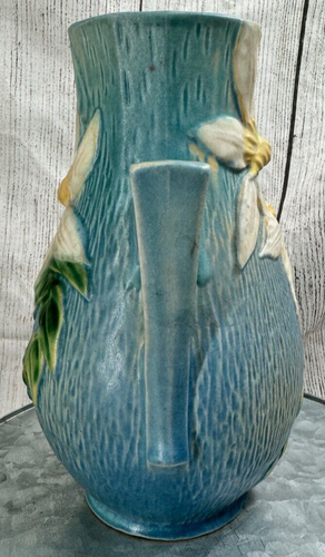 Vintage Roseville Keramik 108-8 Doppelhenkel Vase = - Bild 4 von 6
