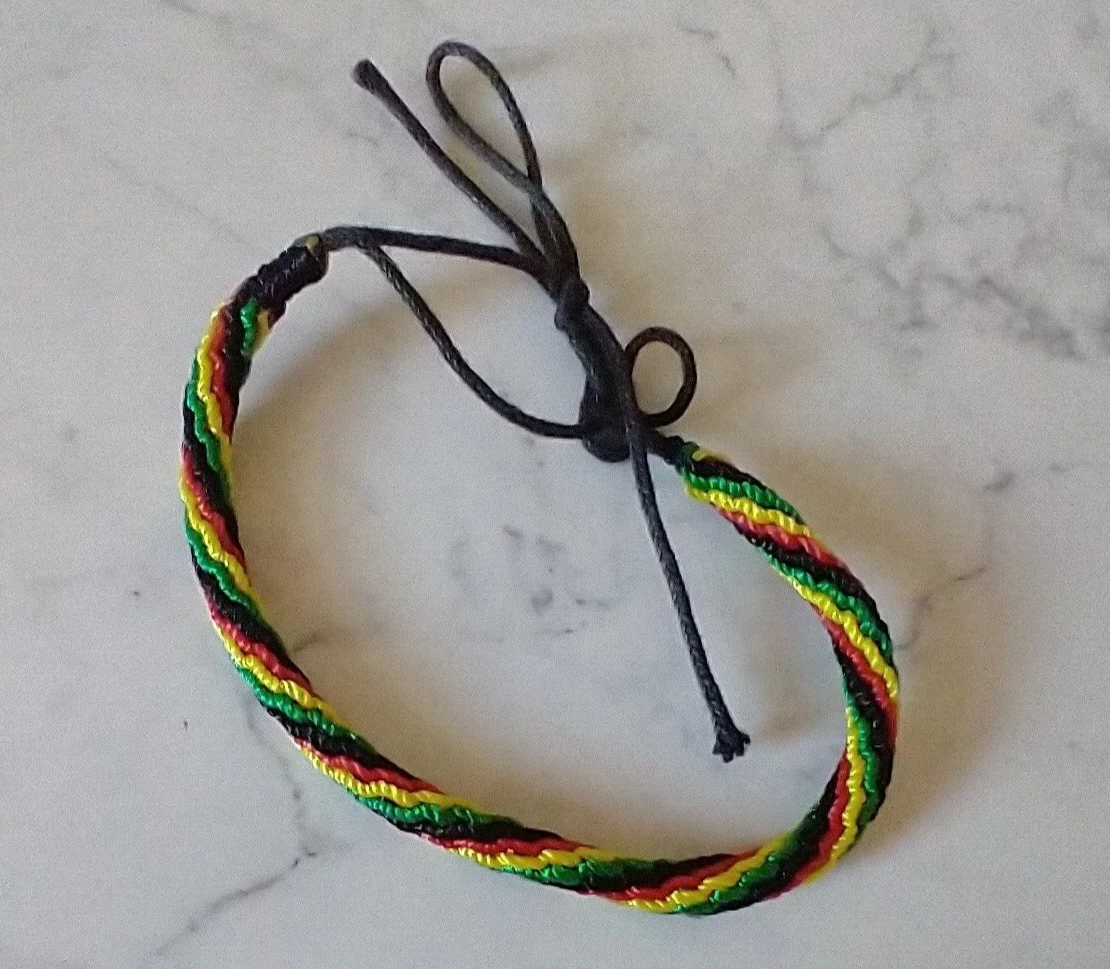 Red yellow green black bracelet store