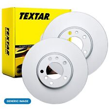 2x Brake Discs Set Front Internally Vented Coated For Ford Volvo TEXTAR 92282105