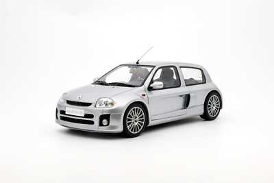 Otto Mobile - 1:18 Renault Clio V6 Phase 1 Silver 2001 - Limited