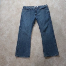 Lee Regular Fit Bootcut Jeans Men's 42x32 Blue Denim