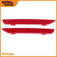 Red Lens Rear Bumper Reflector Marker LHRH Pair For 11-17 Honda Odyssey