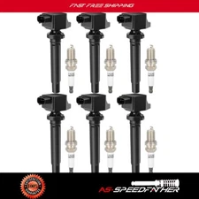 6 Ignition Coil & Spark Plug For Suzuki Grand Vitara V6 2.7L SX4 L4 2.0L UF562
