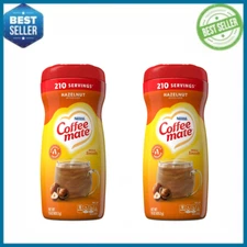 2 Pack Nestle Coffee Mate Hazelnut Powder Coffee Creamer, 15 oz, Lactose-free