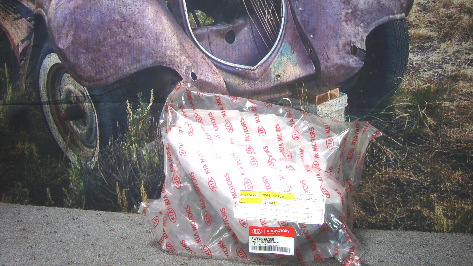 MUD FLAPS Splash Guards Front Kit NEW 3WF46 AC300 KIA Fits SPORTAGE 2011-2014 H8-image