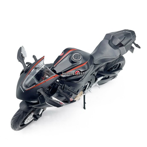 1/9 Honda CBR1000RR HRC Motorcycle Model Diecast Toy Vehicle for Kids Boys Black - Picture 4 of 10