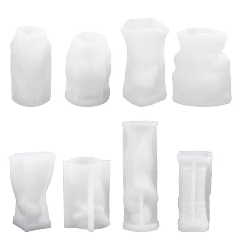 3D Geometric Silicone Mold Soap Resin Gypsum Mould Ice Chocolate Cake DIY