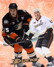 Anaheim Ducks Lithograph print of team Ryan Getzlaf 