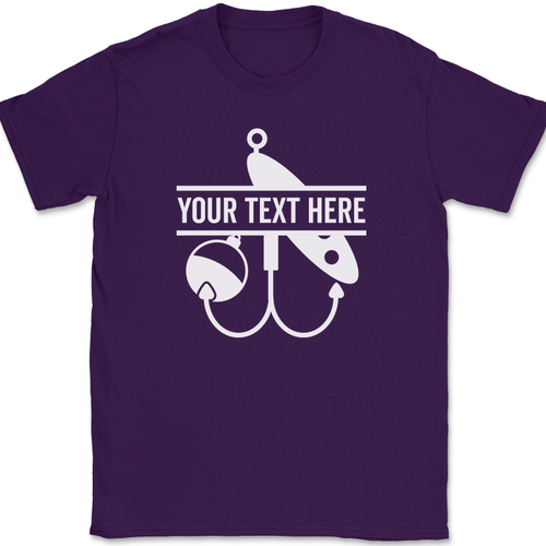 Fishing Your Text Here Custom T-Shirt Personalized Group Trip Tee - Picture 9 of 10