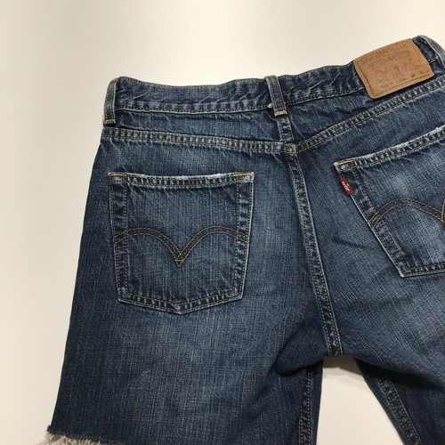 Levi's Shorts Boys Youth Size 20 DIY Cut Off 514 Slim Straight Cotton Denim Jean - Picture 14 of 20