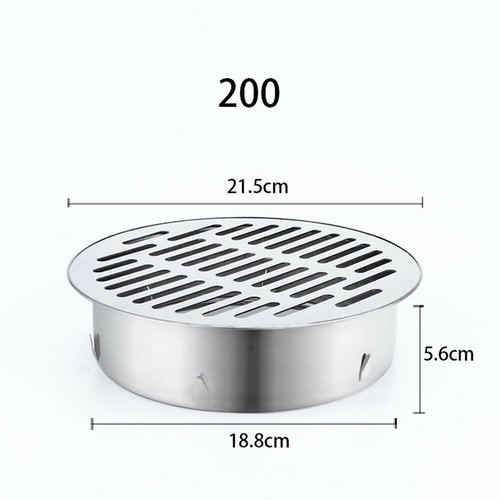 Stainless-Steel Round Floor Drain Cover Outdoor Balcony Anti Blocking Drainage - Picture 14 of 33