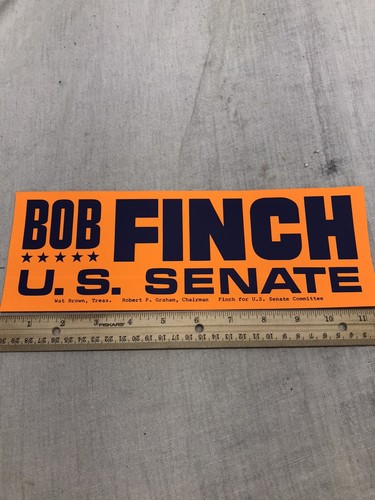 Bob Finch US Senate Bumper Sticker