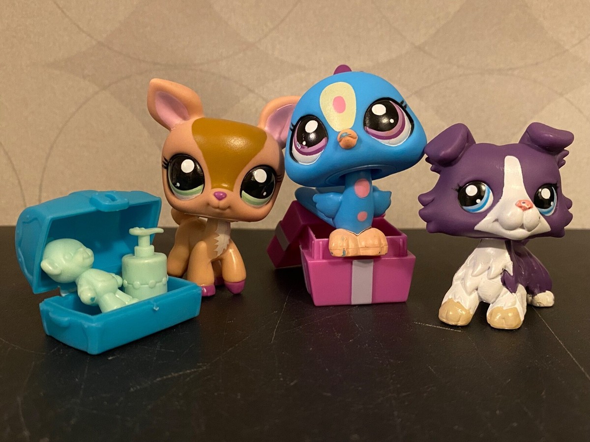 Authentic Littlest Pet Shop #1676 1677 1678 Collie deer peacock ADVENT  CALENDAR