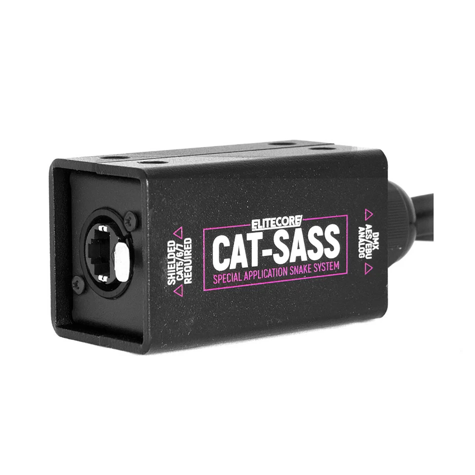 Elite Core CAT-SASS Ethernet to (4) 3-Pin Male XLR/AES/EBU Breakout - Image 3 of 4