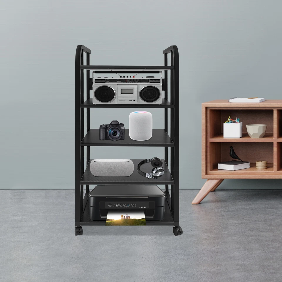 5-Tier AV Media Stand Corner TV Entertainment Center Stereo Components Stand US - Image 4 of 4