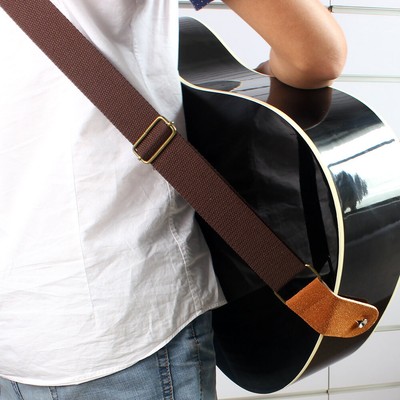 IRIN Adjustable Belt Woven Cotton Guitar  with Leather Ends for C6V3