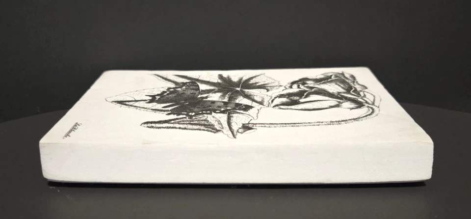 Sello de mariposa de silicona montado en espuma en flor blanco y negro LaBlanche Foto 4 de 4