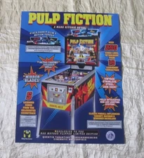 2023 CHICAGO GAMING PULP FICTION PINBALL FLYER