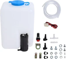 Swess Car Windshield Washer Pump Universal Reservoir Kit 99300 Fluid Reservoir T