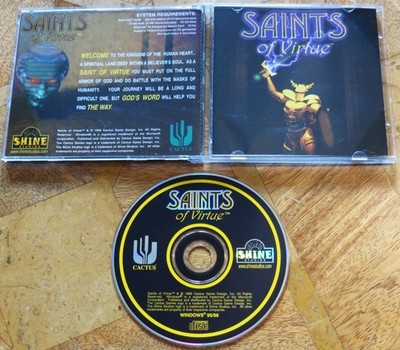 Saints of Virtue (PC CD-ROM, 1999) Bibel religiöses Abenteuer - sehr guter Zustand