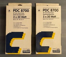 4x Sound Craft Conrad PDC 8700 altoparlanti da incasso 2x30 watt 4 ohm nuovi mai usati