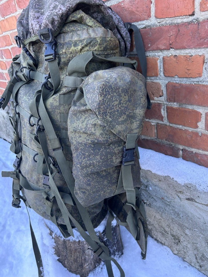 Large 60L Russian Army raid backpack with pouches, EMR camo, Ratnik | eBay