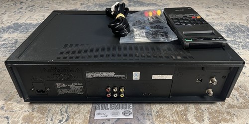 Sony SLV-960HF Hi-Fi VCR w/ RMT-259 Remote & AV Cables Tested Working - Picture 6 of 6