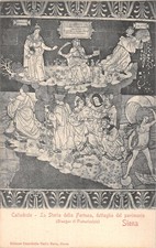 ITALY SIENA CATHEDRAL THE HISTORY OF FORTUNE FLOOR DETAIL