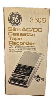 GENERAL ELECTRIC Portable Cassette Tape Recorder/Player Model 3-5016 In Box New?