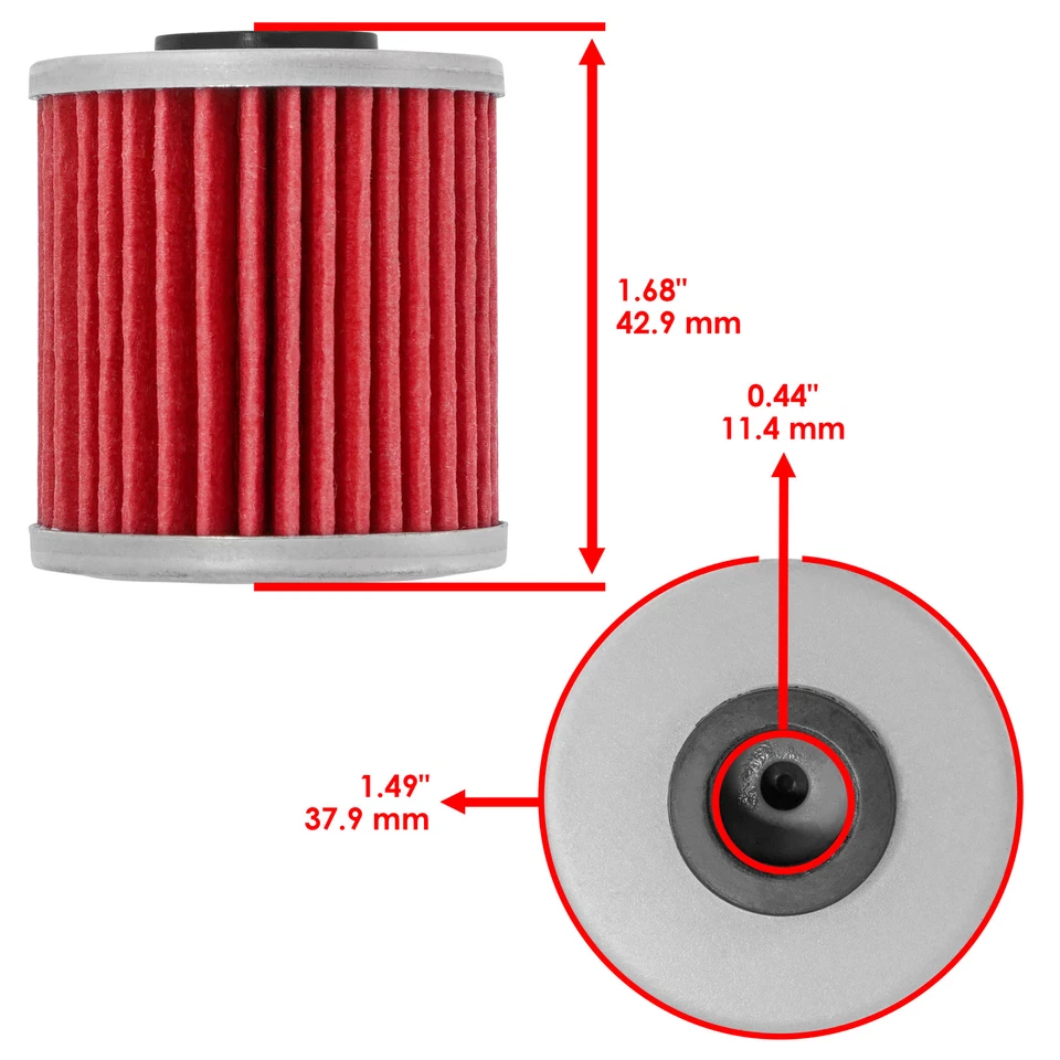 3 Oil Filter for Kawasaki KX250F KX250 250 KX450F 450 2004 2005-2026 52010-0001 - Image 2 of 4