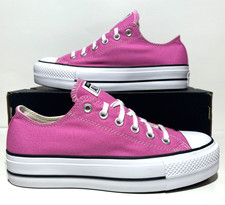 Converse Chuck Taylor Women  s Size 7 All Star Casual Pink White Platform Sneaker