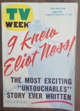 Oz 1961 TV Week Untouchables, Pernell Roberts Johnny O'Keefe Marilyn Monroe
