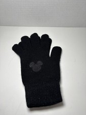DISNEY MICKEY MOUSE Gloves Kids Boys and Girls Black Acrylic