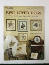 Vtg Best Loved Dogs 13 Most Popular Breeds Leisure Arts Leaflet 554 - 1987