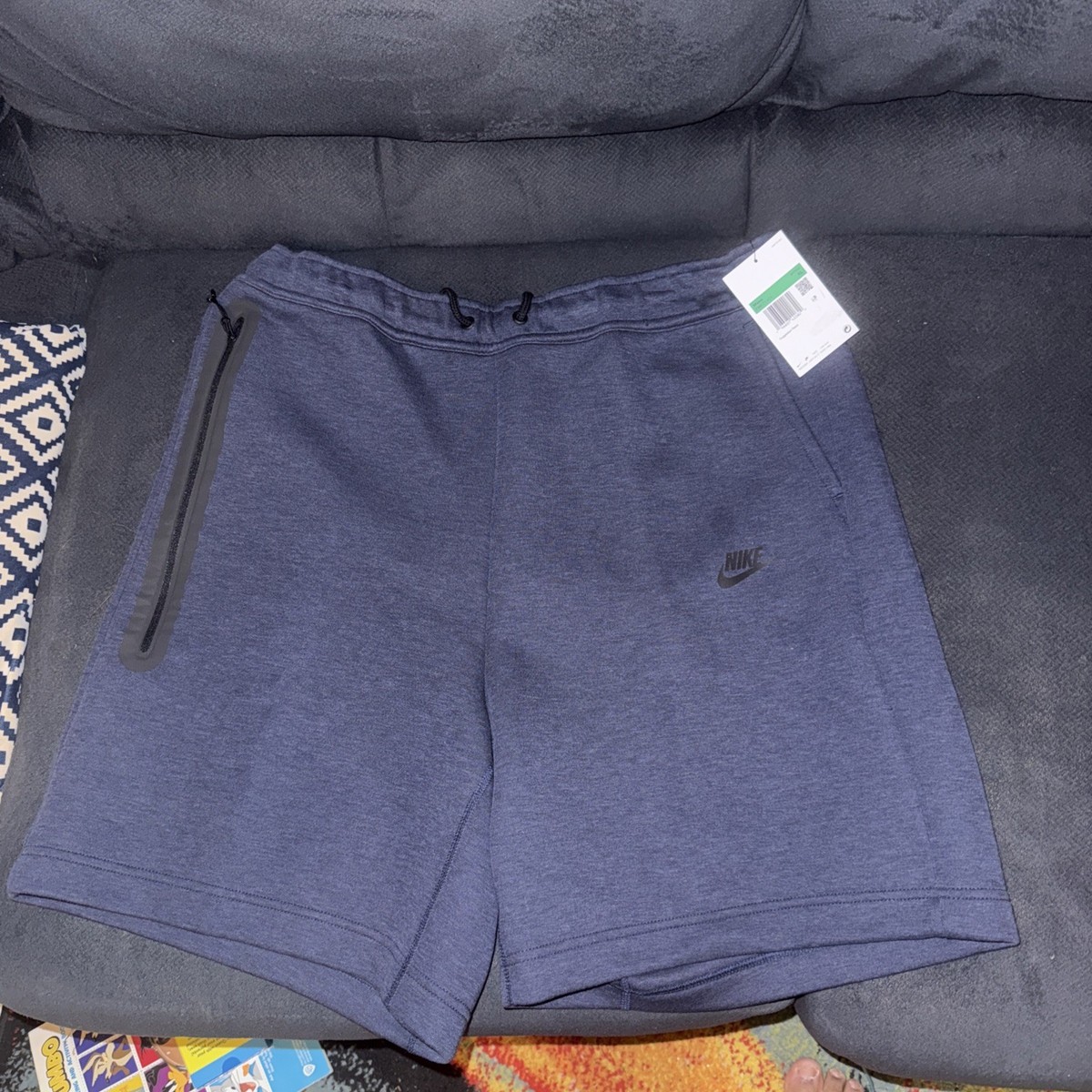 Nike Sportswear Tech Fleece Shorts Men's Sz 2XL Obsidian FB8171