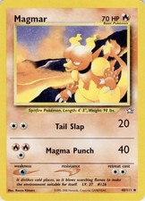 Magmar 40/111 Uncommon Neo Genesis Pokemon Unlimited Moderately Played