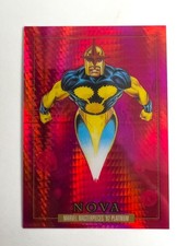 2024 Marvel Masterpieces 92 Platinum 68 Nova Red prism /492