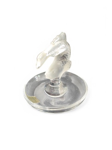 Lalique France : Coupelle Baguier en cristal. Poisson Carpe - Picture 4 of 6