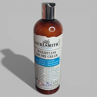 CURLSMITH ~ Weightless Air Dry Cream Leave-In Conditioner ~ 16oz / 473ml ~ New