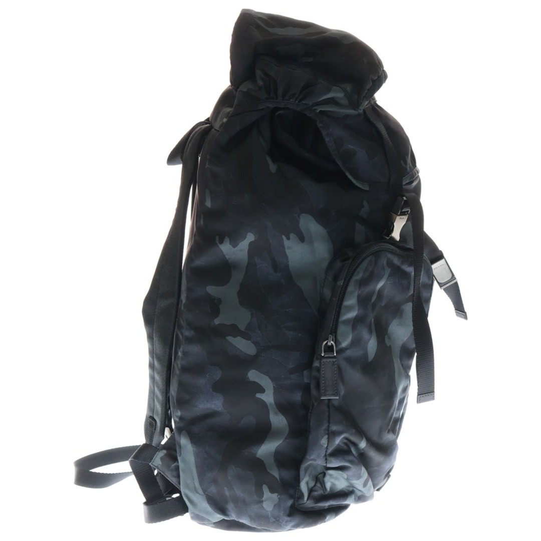 Prada Camouflage Pattern Nylon Backpack Black Nav… - image 3